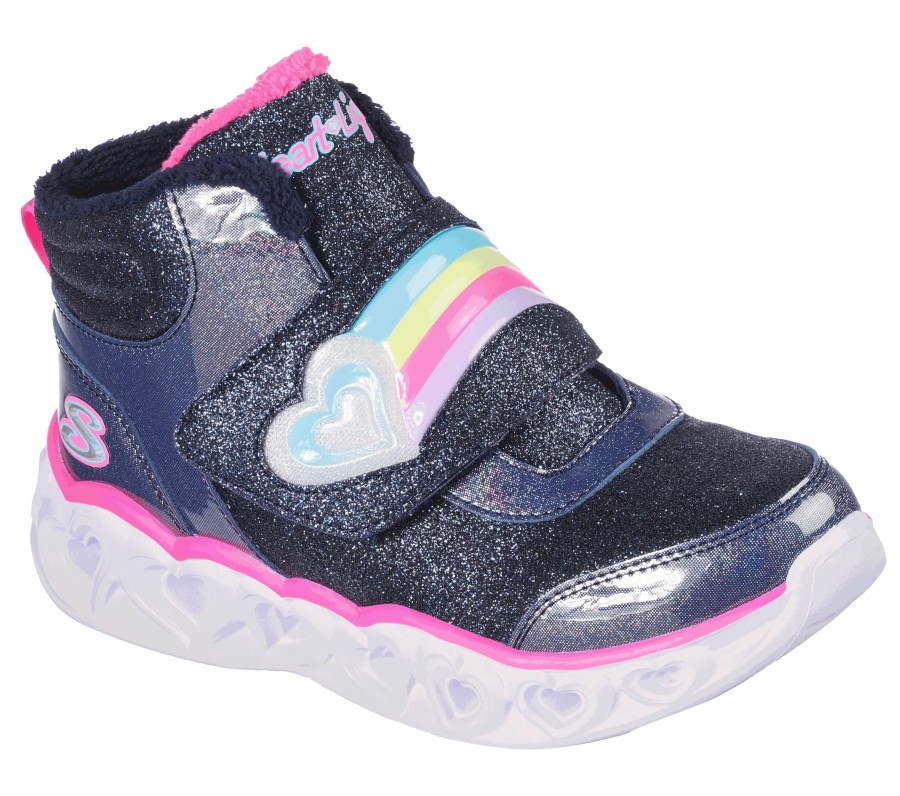 Enfant SKECHERS Bottes | S-Lights: Heart Lights - Brilliant Rainbow