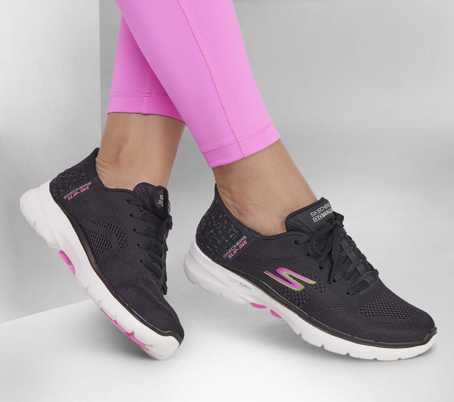 Femme SKECHERS Chaussures A Enfiler | Slip-Ins: Go Walk 6 - Vivid Idea