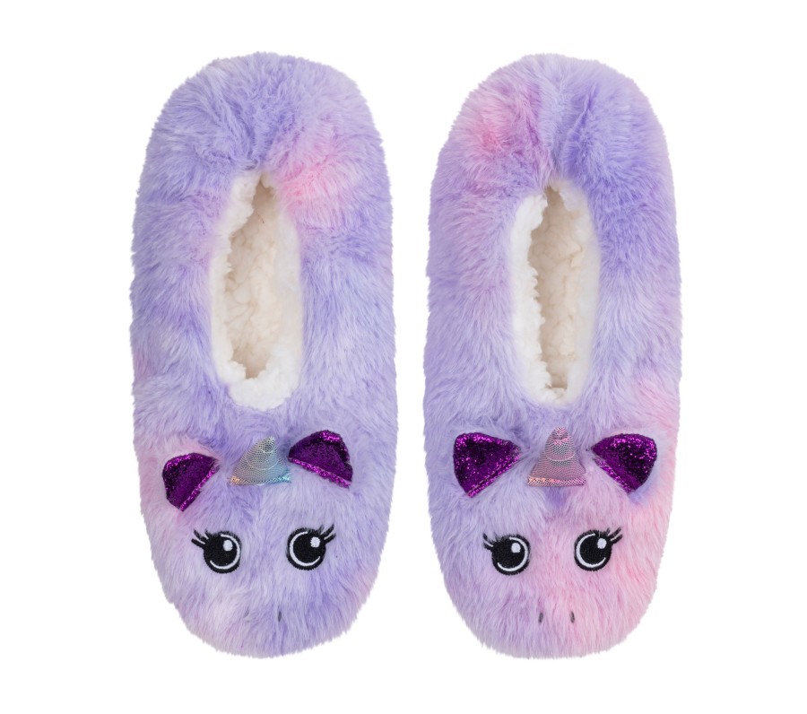 Femme SKECHERS Chaussettes | 1 Pack Unicorn Furry Slipper Socks