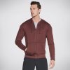 Homme SKECHERS Hauts | Skechers Apparel Goknit Pique Full Zip Hoodie