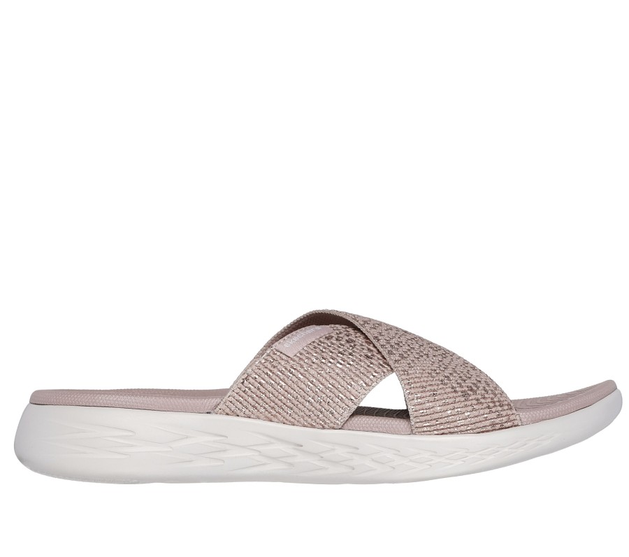 Femme SKECHERS Sandales | Skechers On-The-Go 600 - Glistening