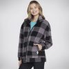 Femme SKECHERS Hauts | Skech Sherpa Plaid Jacket