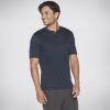 Homme SKECHERS Hauts | Goknit Pique Short Sleeve Henley