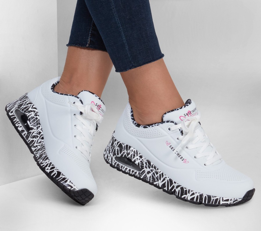 Femme SKECHERS Chaussures A Lacets | Skechers X Jgoldcrown: Uno - Loving Love