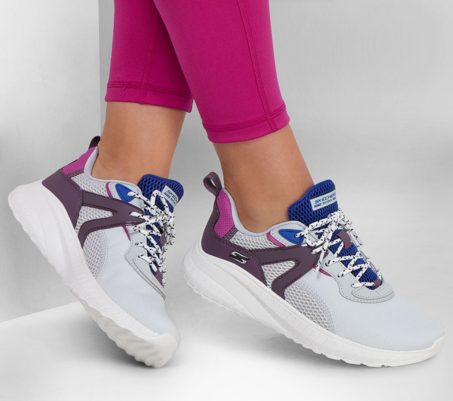 Femme SKECHERS Chaussures A Lacets | Bobs Squad Chaos - Brilliant Synergy