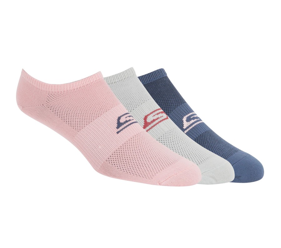 Vetements Et Accessoires SKECHERS Accessoires | 3 Pack No Show Stretch Socks