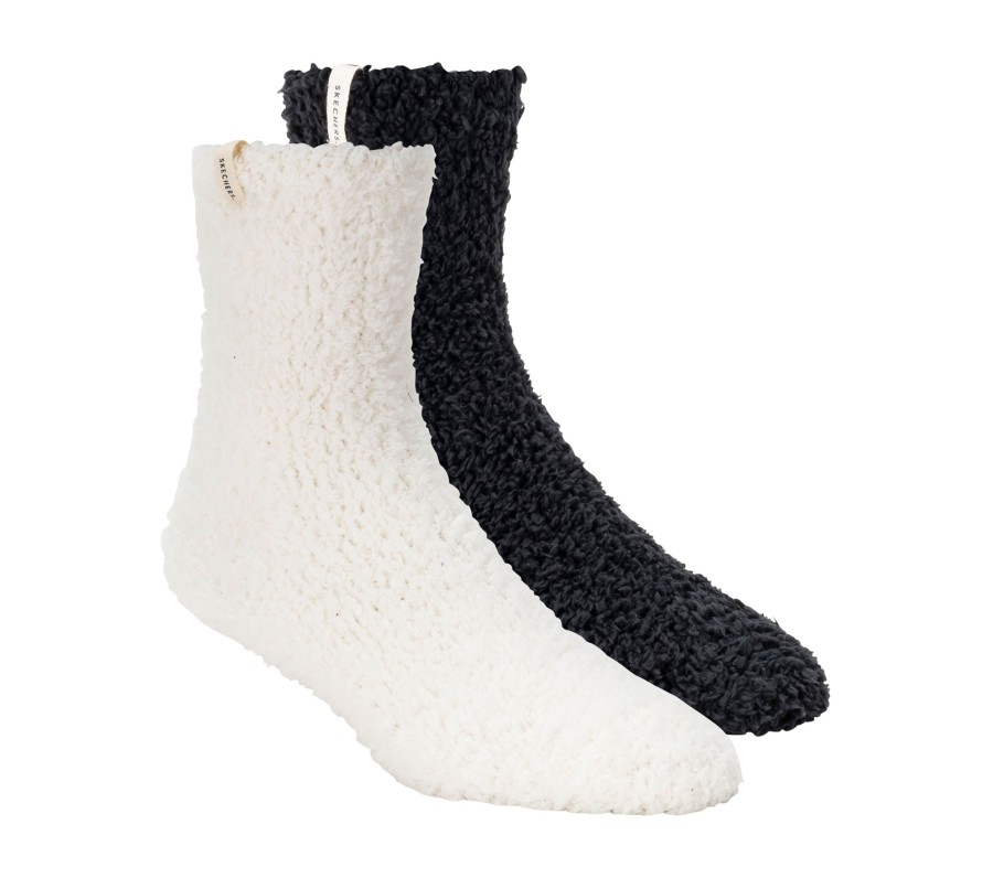 Vetements Et Accessoires SKECHERS Accessoires | Go Lounge Furry Crew Socks - 2 Pack