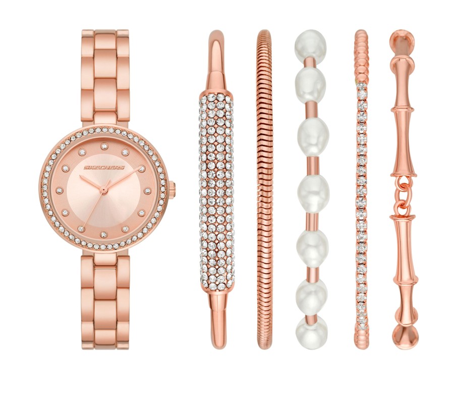 Femme SKECHERS Montres | Glitz Rose Gold Watch