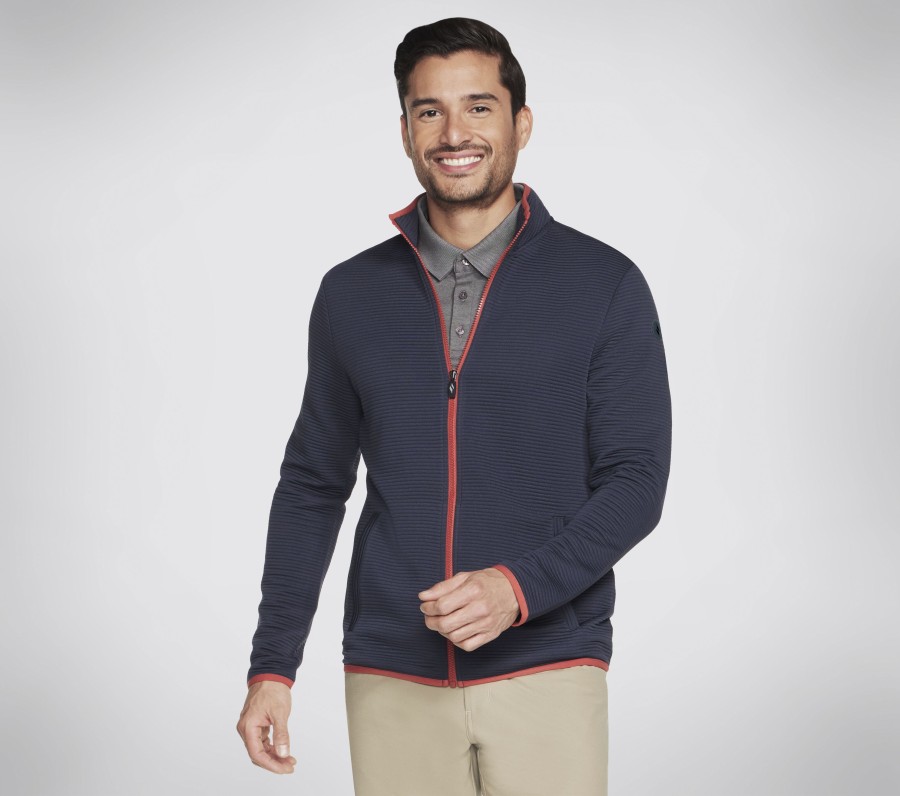 Homme SKECHERS Hauts | The Hoodless Hoodie Ottoman Jacket