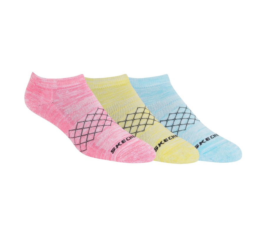 Femme SKECHERS Chaussettes | 3 Pack Low Cut Heel Tab Socks