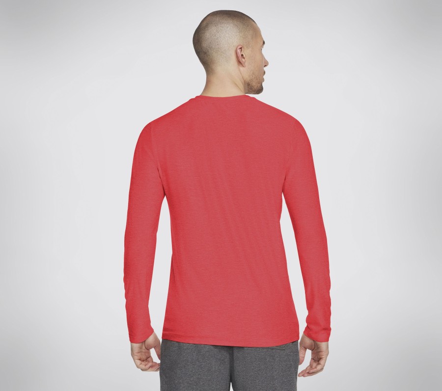 Homme SKECHERS Hauts | Go Dri All Day L/S Diamond Tee Solid