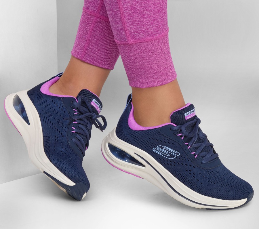 Femme SKECHERS Chaussures A Lacets | Skech-Air Meta - Aired Out