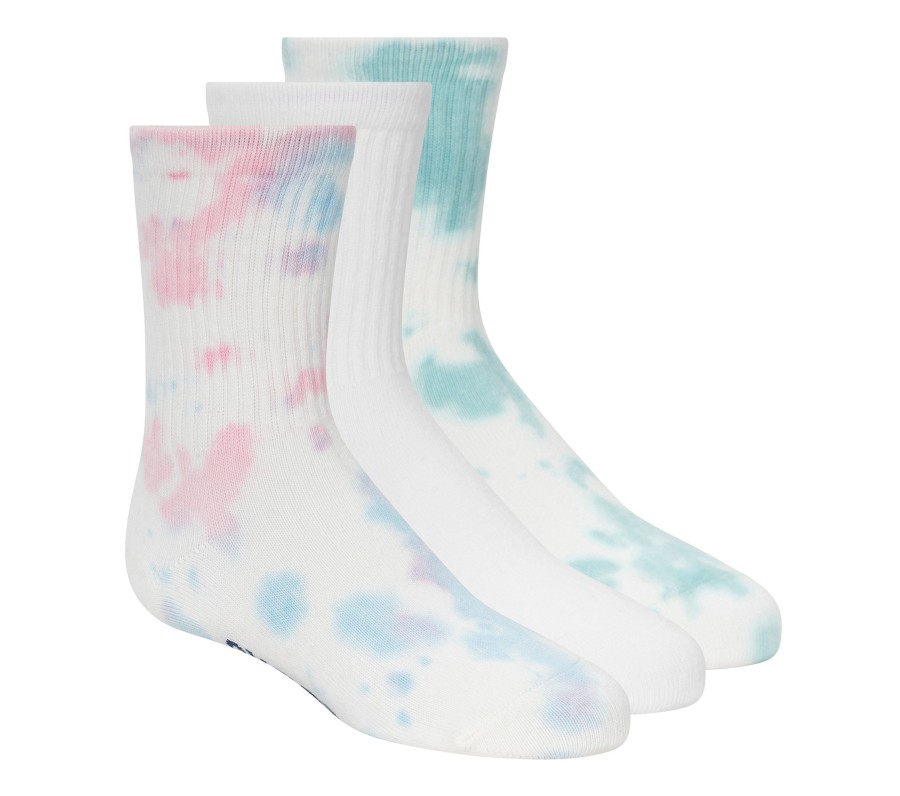 Enfant SKECHERS Chapeaux | Tie-Dye Crew Socks - 3 Pack