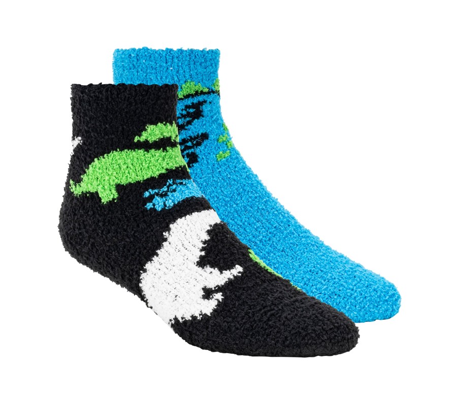 Femme SKECHERS Chaussettes | 2 Pack Dino Cozy Crew Socks