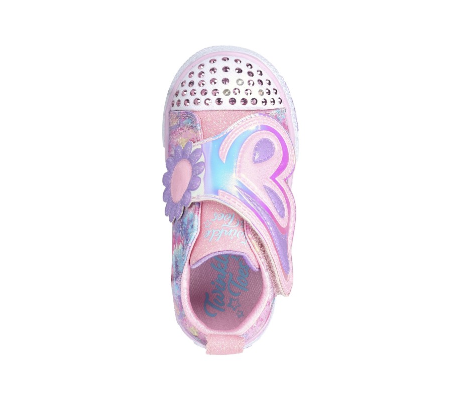 Enfant SKECHERS Chaussures A Enfiler | Twinkle Toes: Shuffle Lite - Butterfly Swirl