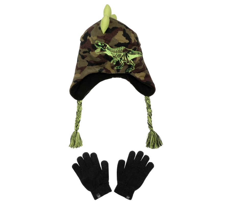 Vetements Et Accessoires SKECHERS Equipement Pour Temps Froid | Camouflage T-Rex Hat And Glove Set