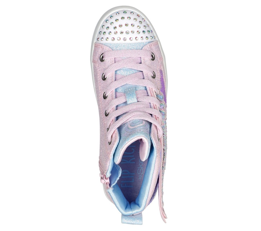 Enfant SKECHERS Chaussures A Lacets | Flip Kicks: Twi-Lites 2.0 - Wing Brights