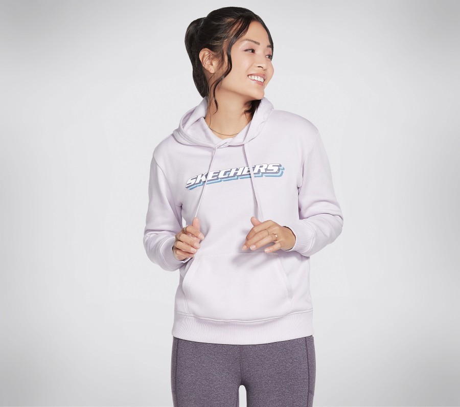 Femme SKECHERS Hauts | Skechers Apparel Block Heritage Pullover Hoodie