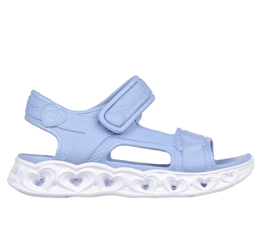 Enfant SKECHERS Lumineuses | Foamies: Heart Lights Sandal - Always Flashy