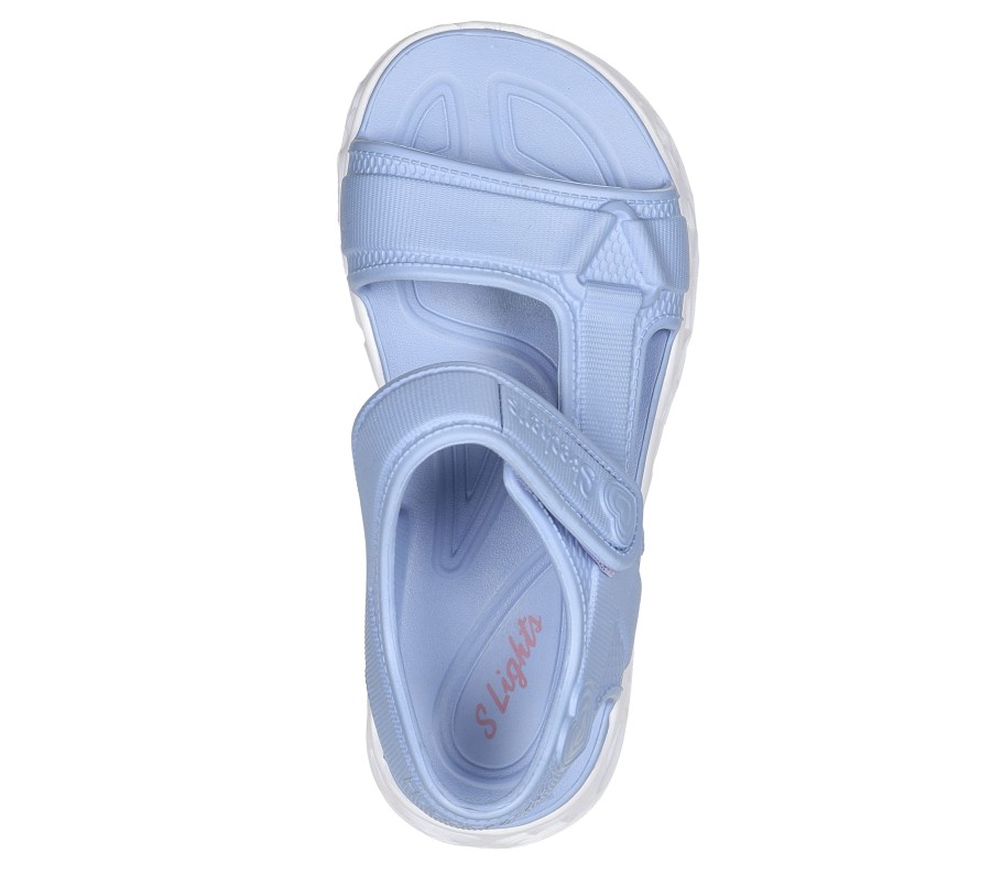 Enfant SKECHERS Lumineuses | Foamies: Heart Lights Sandal - Always Flashy