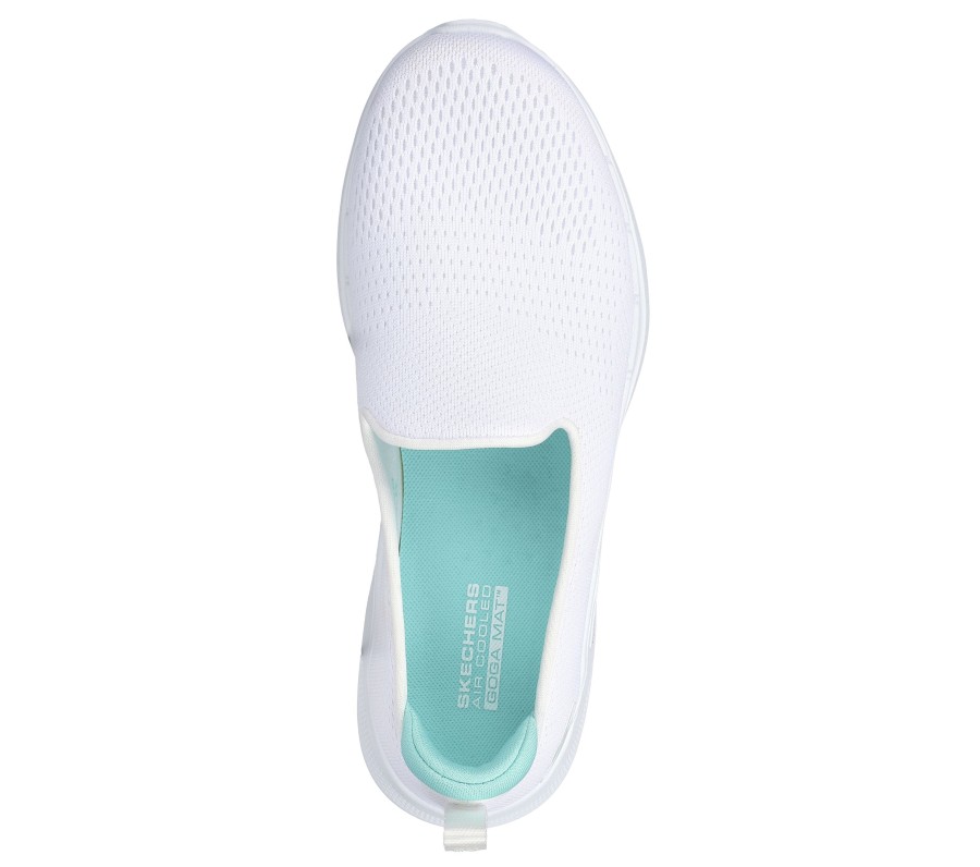 Femme SKECHERS Chaussures A Enfiler | Go Walk 6 - Ocean Splash