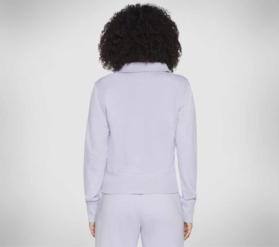 Femme SKECHERS Hauts | The Hoodless Hoodie Diamond Jacket