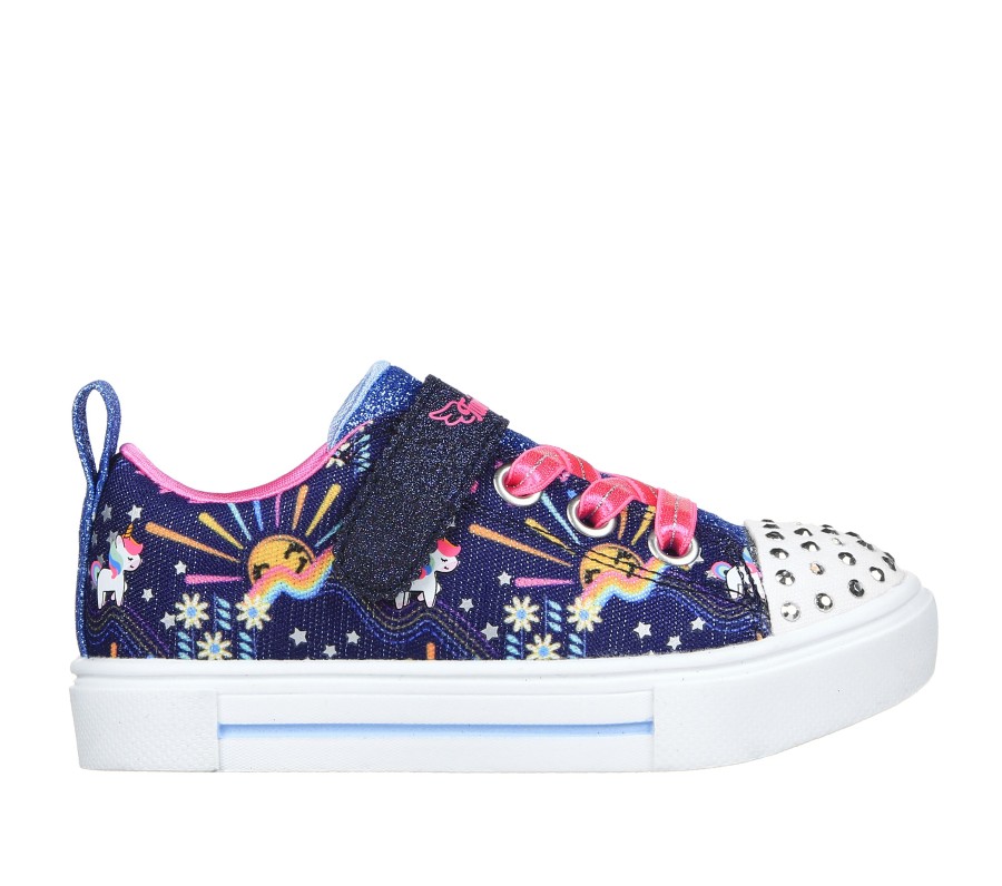 Enfant SKECHERS Chaussures A Lacets | Twinkle Sparks - Unicorn Sunshine