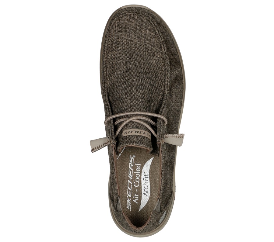 Homme SKECHERS Chaussures Bateau | Relaxed Fit: Arch Fit Melo - Tandro