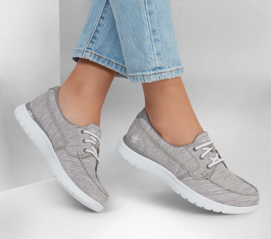 Femme SKECHERS Chaussures A Enfiler | On-The-Go Flex - Ashore