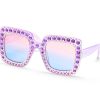 Vetements Et Accessoires SKECHERS Lunettes De Soleil | Square Rhinestone Sunglasses