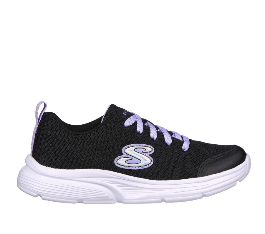 Enfant SKECHERS Chaussures A Lacets | Wavy Lites - Blissful Wish