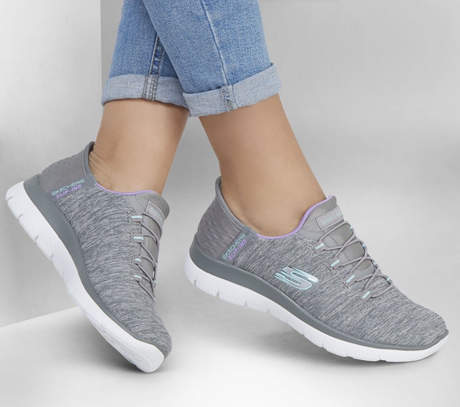 Femme SKECHERS Chaussures A Enfiler | Skechers Slip-Ins: Summits - Dazzling Haze