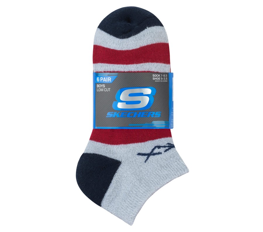 Enfant SKECHERS Chapeaux | Low Cut Super Soft Socks - 6 Pack