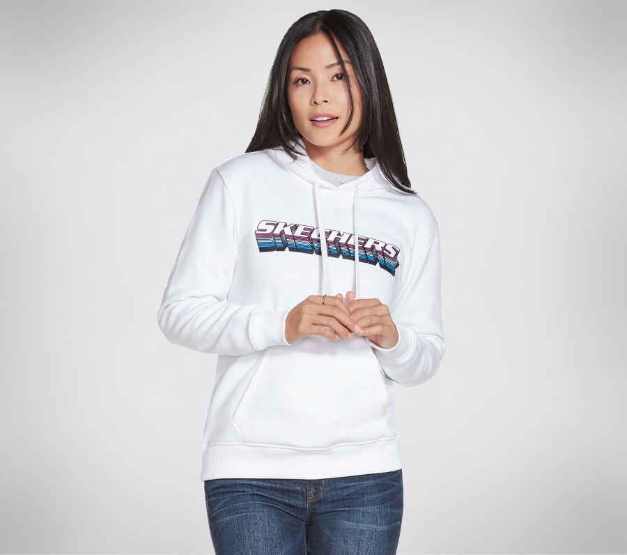 Femme SKECHERS Hauts | Go Lounge Stack Logo Pullover Hoodie