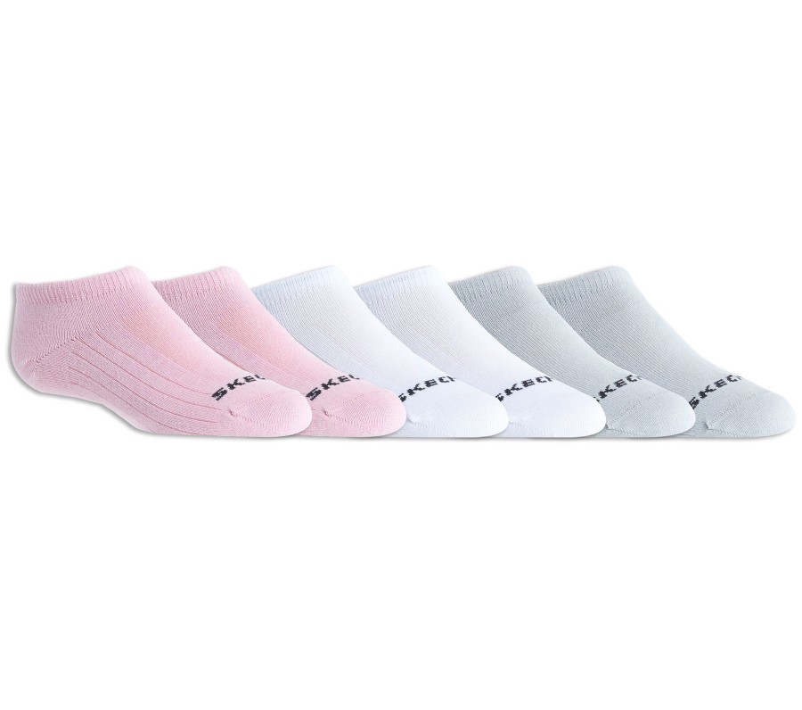 Femme SKECHERS Chaussettes | 6 Pack Non Terry No Show Socks