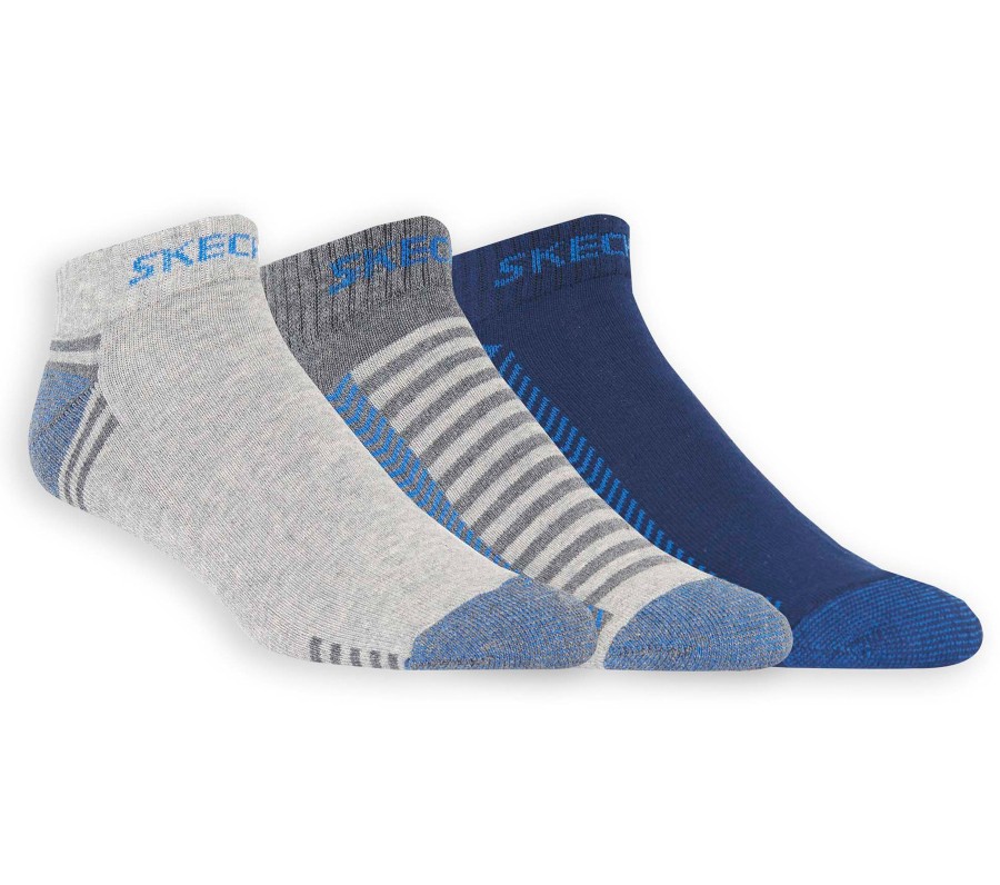 Femme SKECHERS Chaussettes | 3 Pack Low Cut Terry Trainer Work Socks