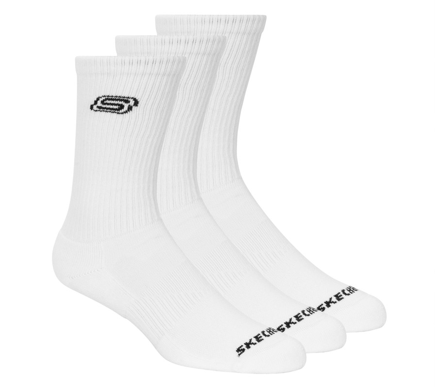 Vetements Et Accessoires SKECHERS Accessoires | Solids Crew Socks - 3 Pack