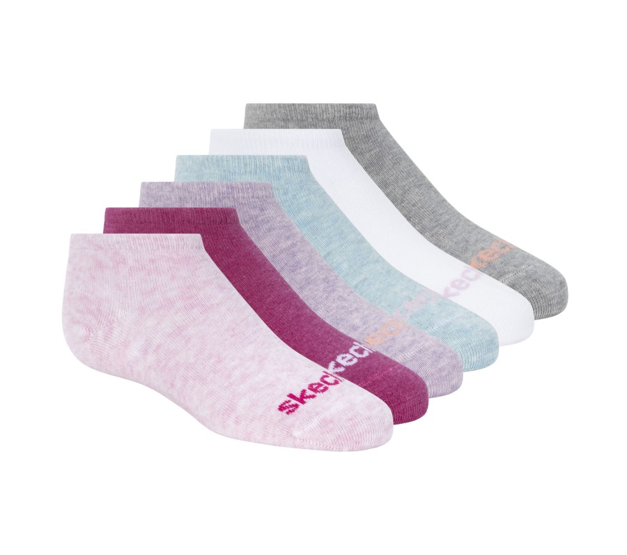 Femme SKECHERS Chaussettes | 6 Pack No Show Cotton Socks