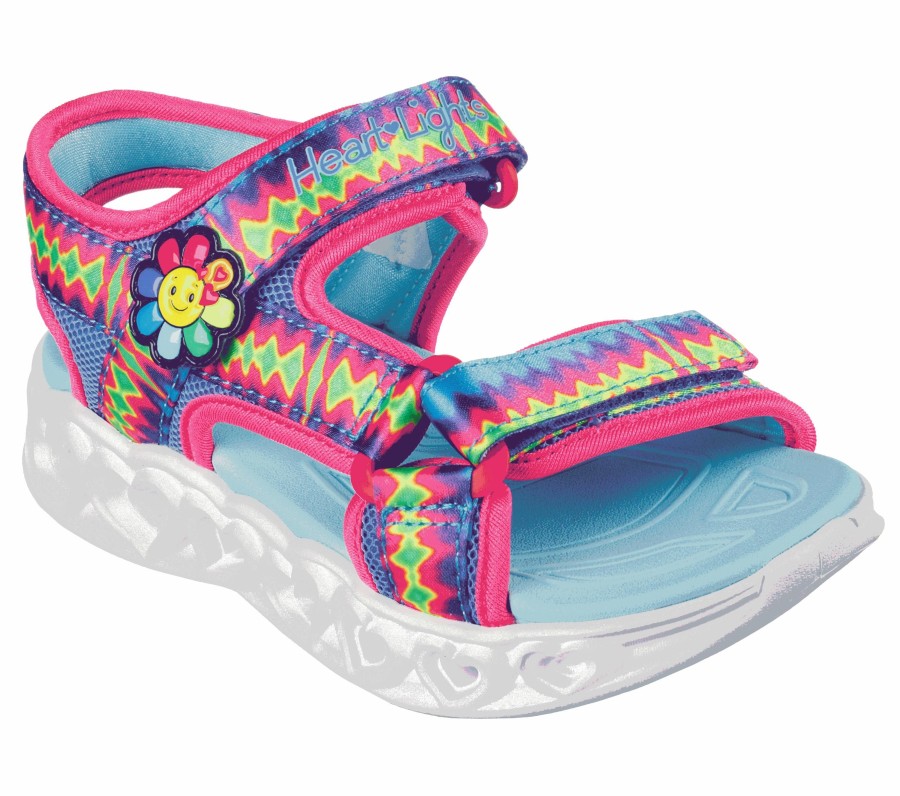 Enfant SKECHERS Lumineuses | Heart Lights Sandal - Miss Vibrant