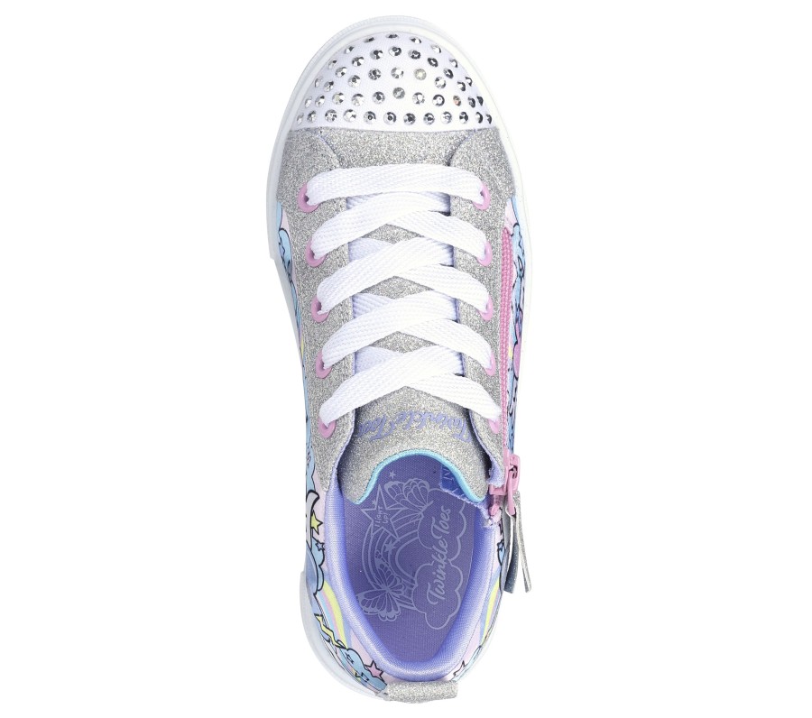 Enfant SKECHERS Chaussures A Lacets | Twinkle Toes: Twinkle Sparks - Flying Hearts