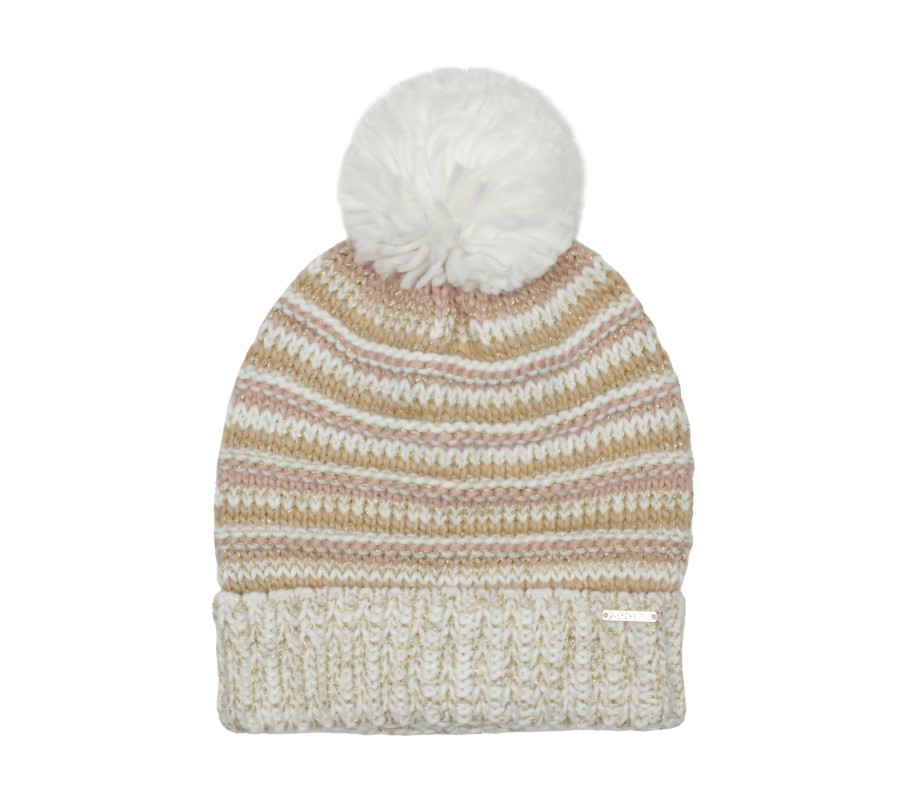 Vetements Et Accessoires SKECHERS Equipement Pour Temps Froid | Textured Stripe Chunk Beanie