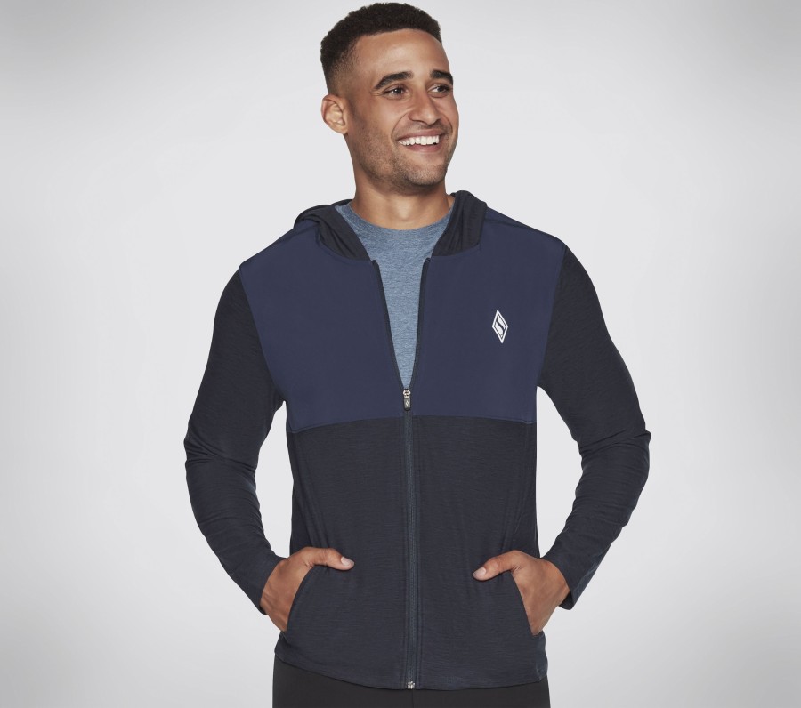 Homme SKECHERS Hauts | Skech-Knits Ultra Go Lite Full Zip Hoodie