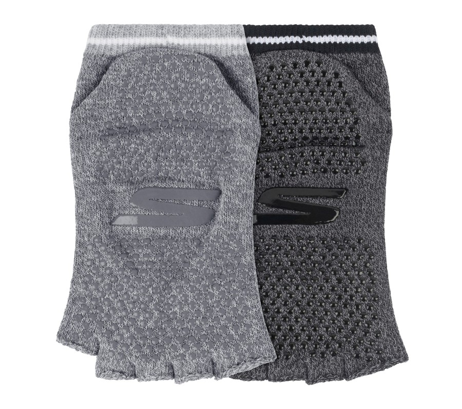 Femme SKECHERS Chaussettes | 2 Pack Toeless Yoga Socks