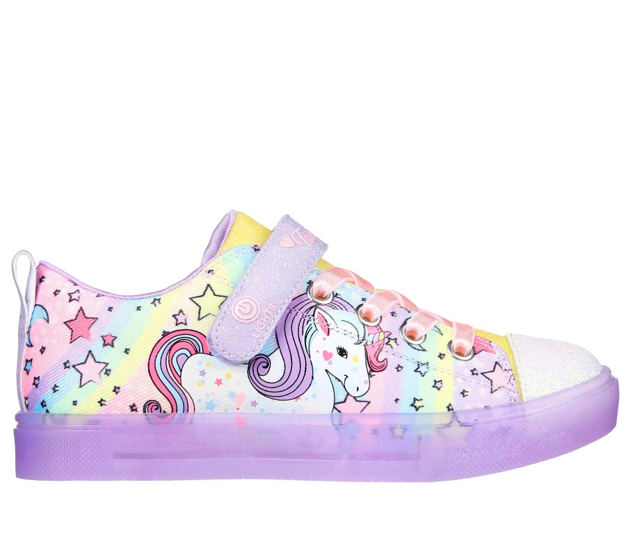 Enfant SKECHERS Chaussures A Enfiler | Twinkle Toes: Twinkle Sparks Ice - Unicorn Burst