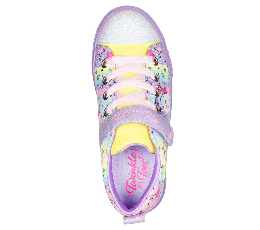 Enfant SKECHERS Chaussures A Enfiler | Twinkle Toes: Twinkle Sparks Ice - Unicorn Burst