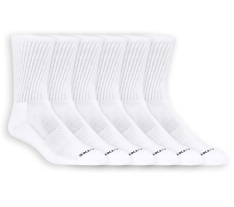 Vetements Et Accessoires SKECHERS Accessoires | 6 Pack Unisex Half Terry Crew Socks