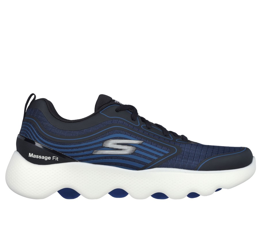 Homme SKECHERS Oxfords A Lacets | Go Walk Massage Fit - Hydro Massage