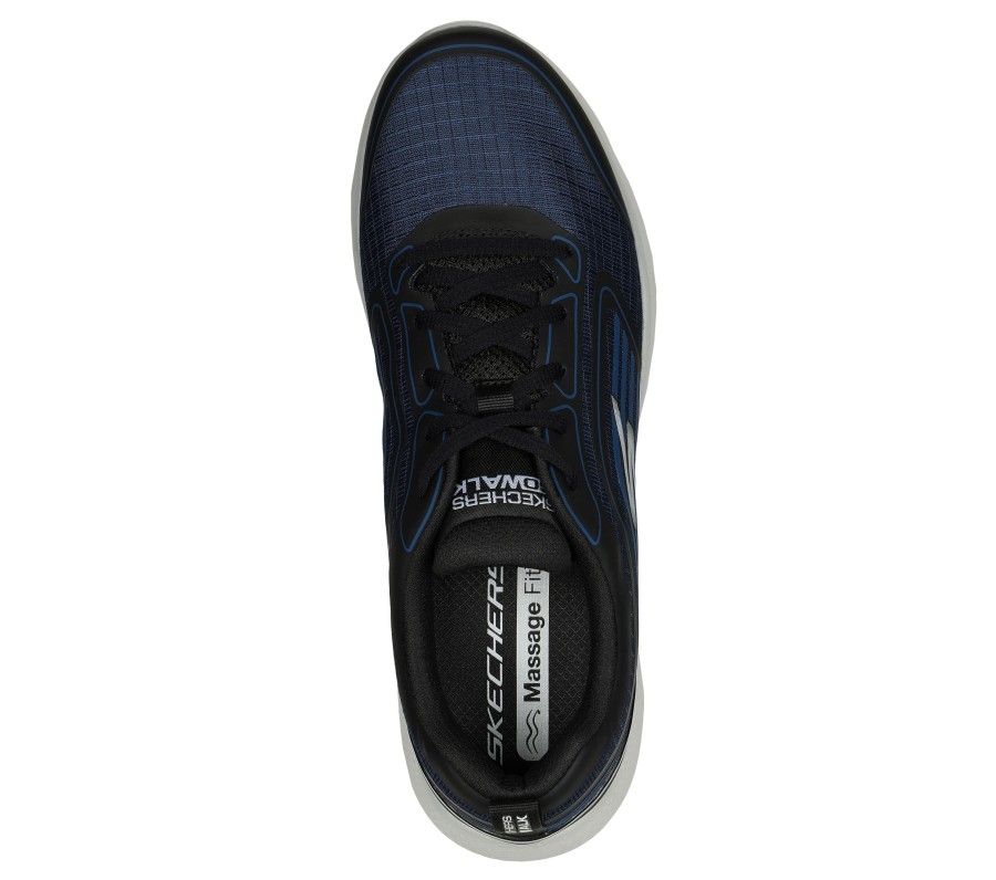 Homme SKECHERS Oxfords A Lacets | Go Walk Massage Fit - Hydro Massage