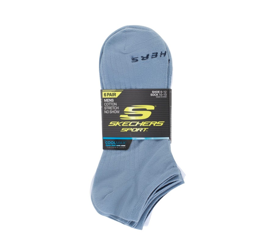 Vetements Et Accessoires SKECHERS Accessoires | 6 Pack No Show Coolmax Socks