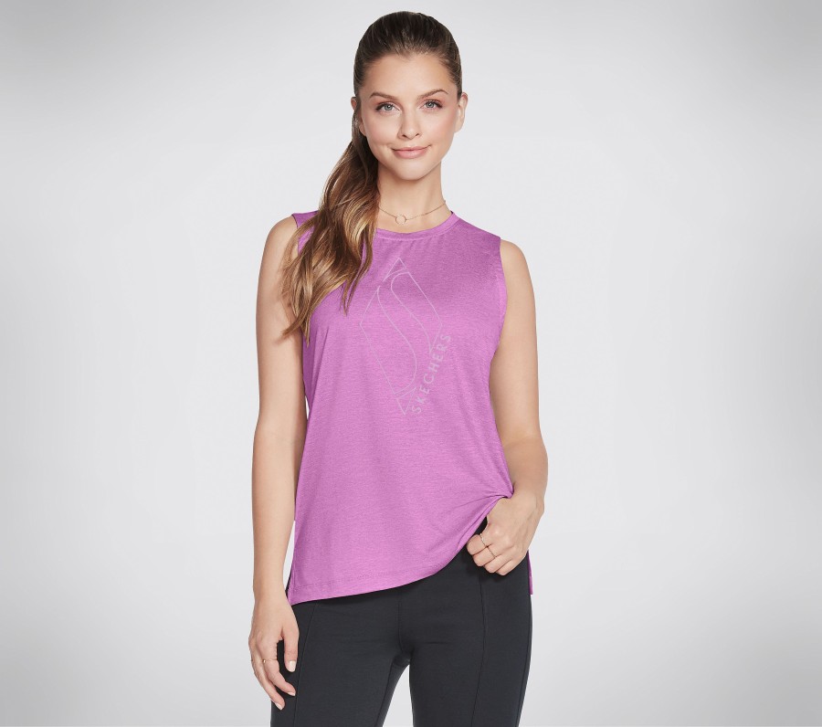 Femme SKECHERS Hauts | Go Walk Apparel Go Dri Essential Tank Top